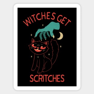 Witches Get Scritches Sticker